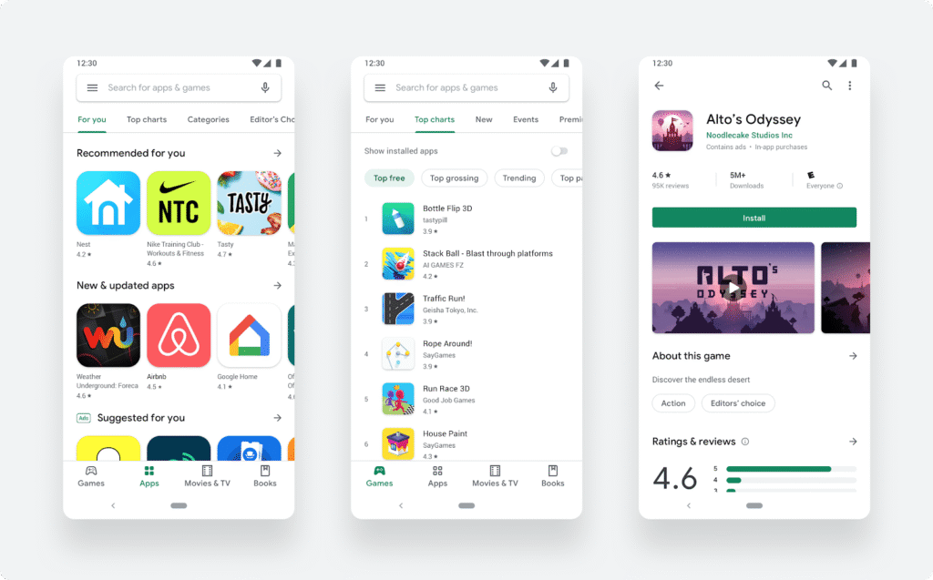 Google I/O 2025 App Store page